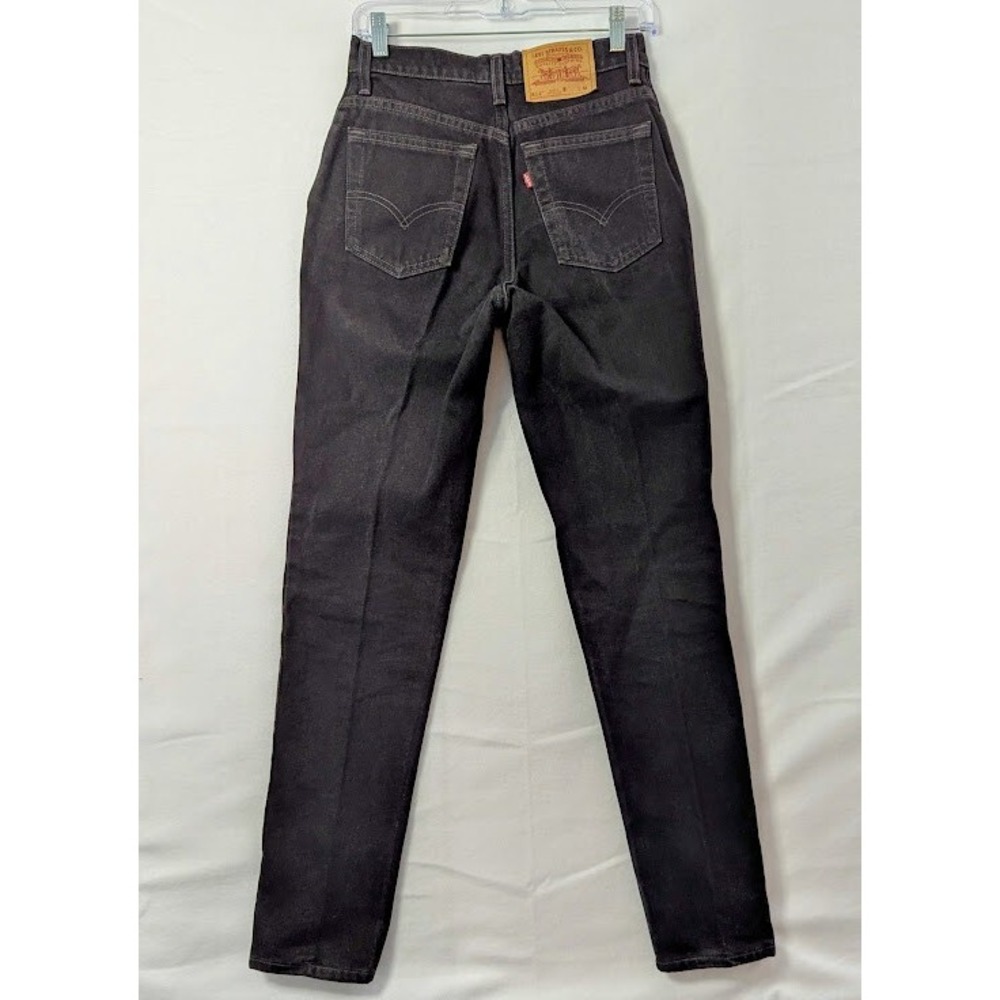 VTG 90s Levis 512 Jeans Women Size 7 - 27x31 Black Slim Fit High Rise Taper Leg